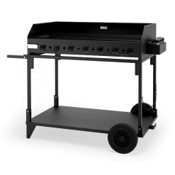 Plancha Gaz 4 Brûleurs Pakita 4105 Avec Chariot Noir - Le Marquier