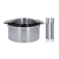 Set De 4 Casseroles Strate Amovible 14/16/18/20 Cm Avec 2 Poignées Zenith - Cristel