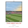 Affiche Du Stade Ernest-Wallon Du Stade Toulousain - Chistera