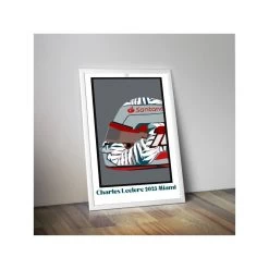 Affiche Casque Charles Leclerc - Formule-A