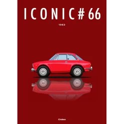 Affiche De L'Alfa Romeo Giulia Sprint GT - 1963 - Cirebox