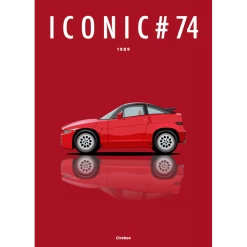 Affiche De L'Alfa Romeo SZ - 1989 - Cirebox