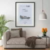 Affiche De La Delorean DMC-12 - Formule-A