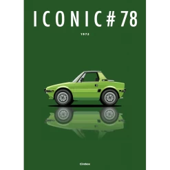 Affiche De La Fiat X1/9 - 1972 - Cirebox