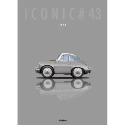 Affiche De La Porsche 356 - 1948 - Cirebox
