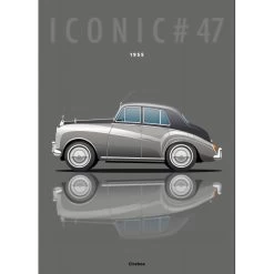 Affiche De La Rolls Royce Silver Cloud - 1955 - Cirebox