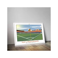 Affiche Du Stade De La Mosson De Montpellier - Panenka