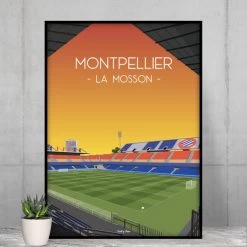Affiche Du Stade De La Mosson De Montpellier - Wall Of Fame
