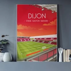 Affiche Du Stade Gaston Gérard De Dijon - Wall Of Fame