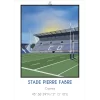 Affiche Du Stade Pierre-Fabre Du Castres Olympique - Chistera