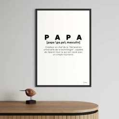 Affiche Définition Papa – Chistera
