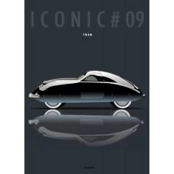 Affiche Voiture Aérodynamique Phantom Corsair - 1938 - Cirebox