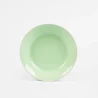 Assiette Creuse Et Ronde En Porcelaine Verte - Ogre La Fabrique