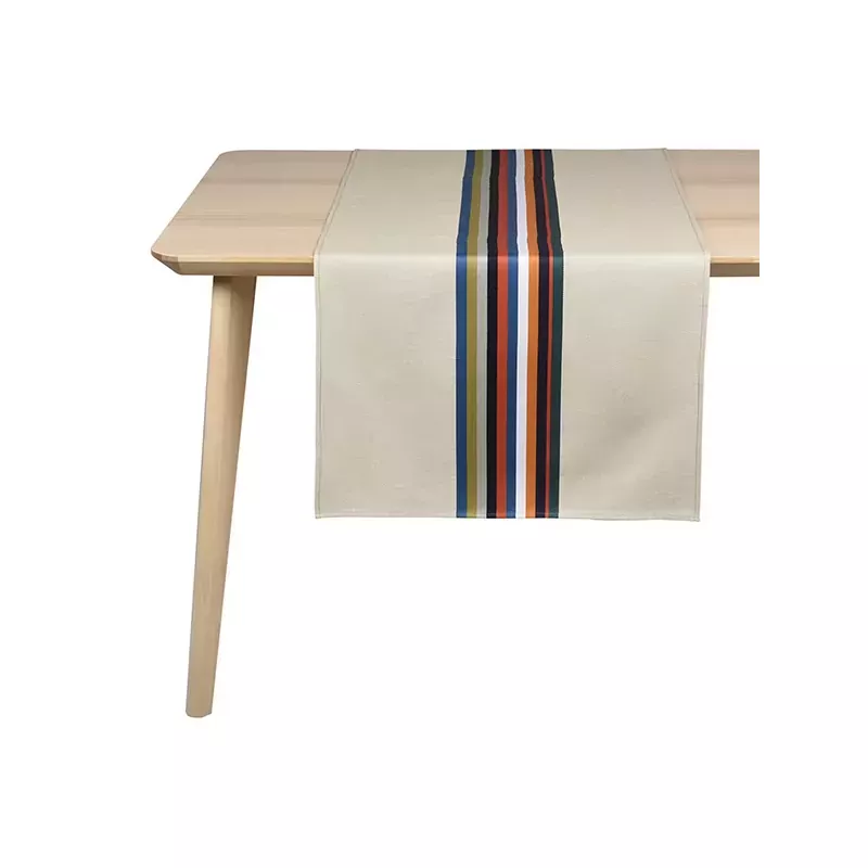 Chemin De Table Tissu Basque Mauleon Canard - Artiga