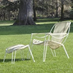 Ensemble Fauteuil Et Repose Pieds Collection ONIRIQUA Structure Noire - BOQA