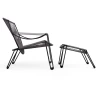 Fauteuil Jardin Collection ONIRIQUA Structure Noire - BOQA