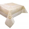 Nappe Antitache Jacquard 100% Coton Eleonore Dore - Garnier-Thiebaut