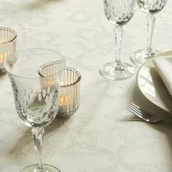 Nappe Enduite 100% Coton Motifs Floraux Mille Eternel - Garnier-Thiebaut