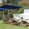 Parasol Professionnel 2x2m DORADO Structure Finition Teck - MÉDICIS