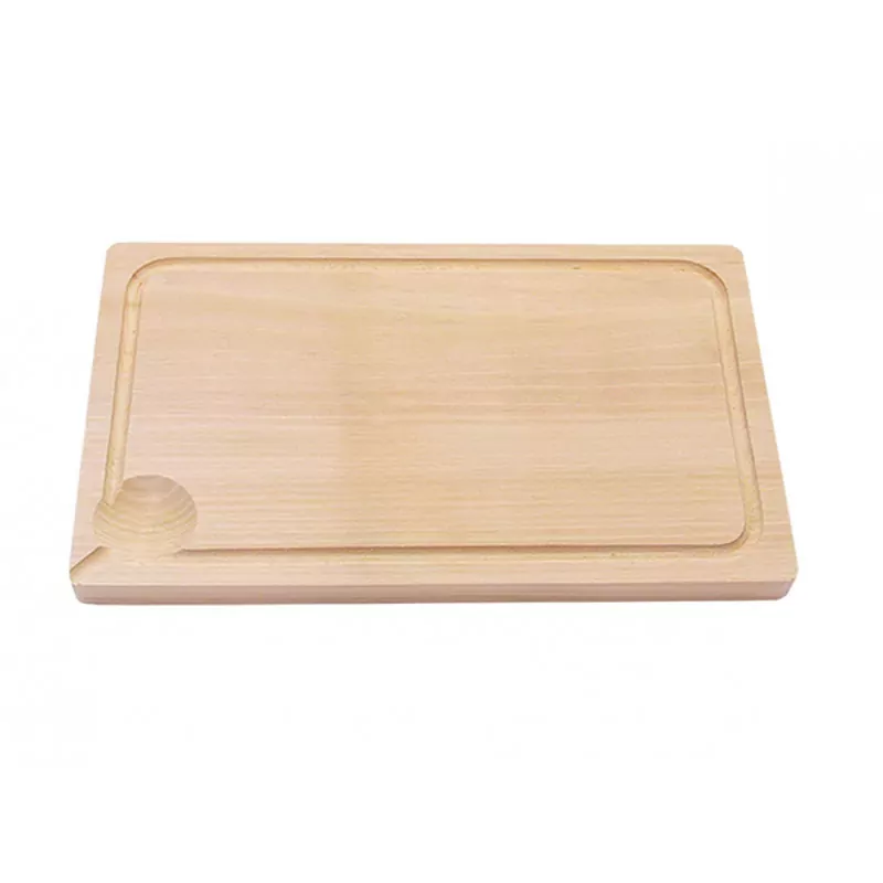 Planche Hêtre Avec Rigole à Jus 21x35 Roger Orfèvre