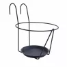 Porte Pot Soucoupe Crochet Anthracite Louis Moulin