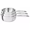 Set De 3 Casseroles En Inox 16/18/20 Cm - Castel Pro - Cristel