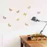 Sticker 9 Papillons Série-Golo