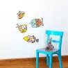 Sticker Gros Poissons Série-Golo