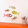 Sticker Petits Poissons 1 Série-Golo