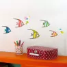 Sticker Poissons Tropicaux Série-Golo